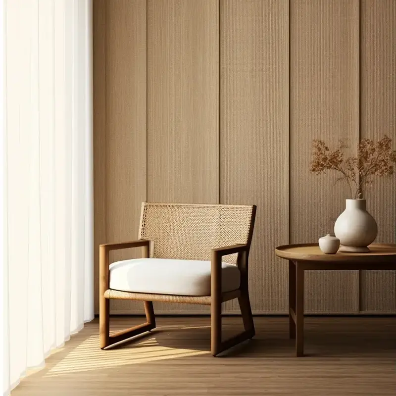 Monivärinen puujyvä PVC-koristeellinen elokuva