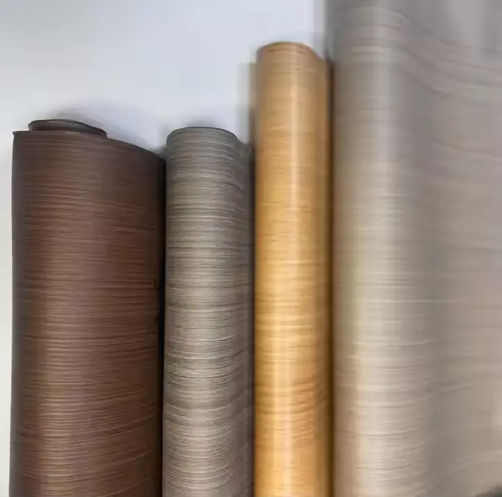 PVC -koristeellinen kalvo puugrain väri PVC -folio ovelle