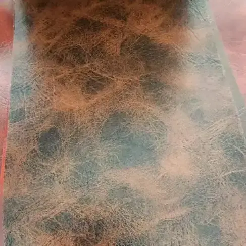 PVC-nahkaa hengittävä joustava, tekonahkainen kangaskalvo